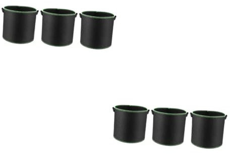POPETPOP 2 Set Borsa Per La Coltivazione Kit Giardinaggio Kit Da Giardinaggio Contenitore Di Piante Fodere Sacchi Per Piantare Non Tessuti Sacchi Per Piantare Ortaggi Portatili 3 Pezzi * 2