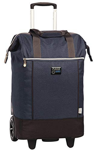 Punta® Einkaufstrolley Big Wheel 40L | großer & Stabiler Einkaufsroller mit XL-Rädern | leise & leichtgängig | Einkaufstrolley modern & vielseitig für Einkauf & Transport – Marineblau
