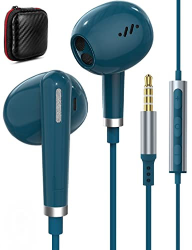 Cuffie In Ear con Filo per Redmi Note 14 13 12 Pro+ 11 11S 10S,Auricolari con Filo,Auricolari 3,5MM,Cuffie Sport in-Ear Stereo con Microfono Controllo del Volume per Samsung Galaxy A15 A14 A52S S10+