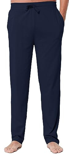 The Essentials Wardrobe Mens TEW Lounge Pants - Open Leg - Navy - Medium