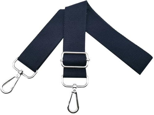 Correa Ajustable para Bolso Bandolera Correa de Hombro para Bolsos de Mujer con Mosquetón Plateado 3.8cm Anchura, Correa Bolsos Bandolera Reemplazo para Crossbody, Azul Marino