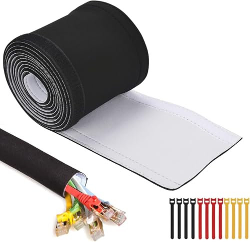 CableGeeke Cable Management Sleeve, 3.3ft (40 inch) - 1.5 inch