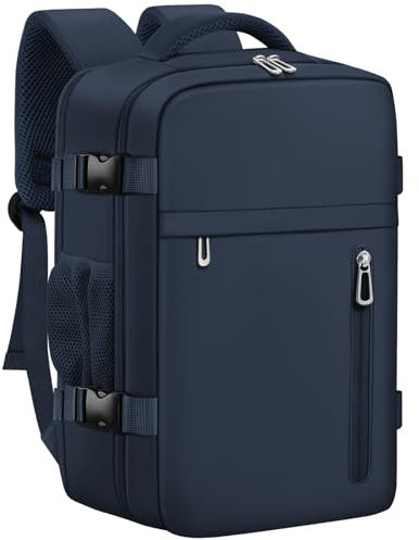 OTAHGK Handgepäck 40×20×25 für Ryanair Untersitz Reiserucksack 20L Wasserdicht Kabinentaschen Flugzeug Kofferrucksack Laptop Rucksack Lässiger Tagesrucksack Schule Büro Tasche-Blau