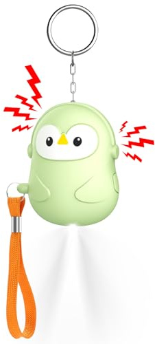 130dB Alarme Personnelle Anti Agression, Alarme de Poche pour Femmes, Sirène Personnelle d'urgence avec Lumière LED, Porte Clef Alarmes de Sécurité pour Enfants Personnes Agées