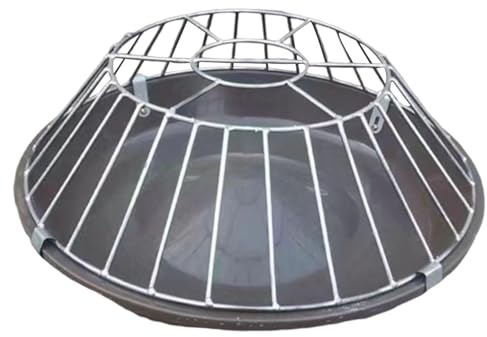 Sharplace Chicken Feeder Goose Feeder Farm Livestock Rearing Equipment Portable Dispensing feed Tray Food Dispenser for Chook Hen Duck, 30 Holes