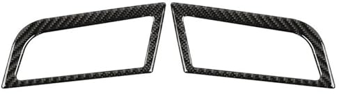 RTSMD Bilinstrumentpanel Vänster Och Höger Luftventiler Dekorationsklistermärken Ram För Ford För Mustang GT 2015-2021 Bilinredningstillbehör Inredningslister(Svart)