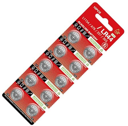 SHYYOULQE Pilas de botón LR44 AG13 de gran capacidad de 1,5 V para mandos a distancia, juguetes y dispositivos electrónicos, 10 unidades