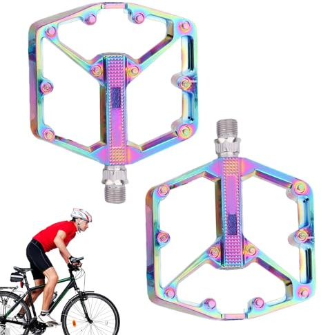 Pedales Planos para Bicicleta Aleación De Aluminio Rodamiento DU Accesorios