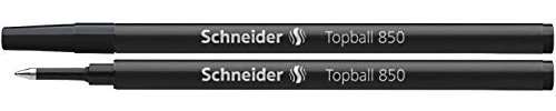 Schneider 8501 Topball 850 Tintenroller Mine (Euro-Format, Strichstärke 0,5 mm) 10er Packung schwarz