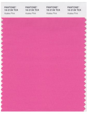 PANTONE Smart 16-2126X Color Swatch Card, Azalea Pink