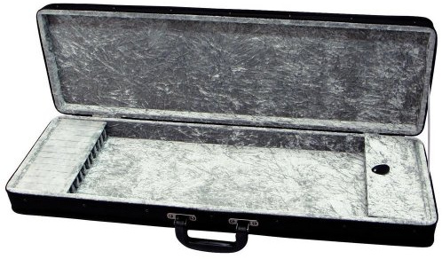 GEWA estuche para 6 arcos negro, interior terciopelo antracita para violín, viola, violonchelo