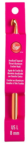 Boye 332621800LM Crochet Hook, 6 ,Rose gold