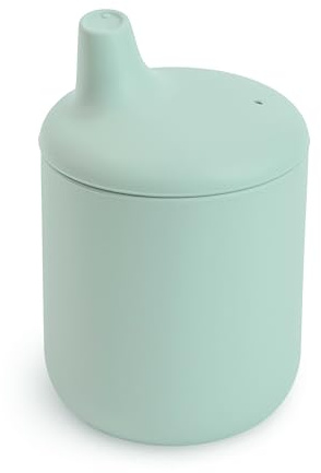 Mushie | Tazza con Becco | Sippy Cup | Silicone Senza BPA, per Bambini & neonata a Partire Dai 6 Mesi | Attrezzatura Originale Sicura, di Alta Qualità e Durevole per Bambini e Ragazze | Cambridge Blue