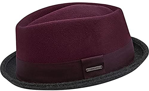 CHILLOUTS Unisex Neal Hat, Bordeaux/Grey, 55/57