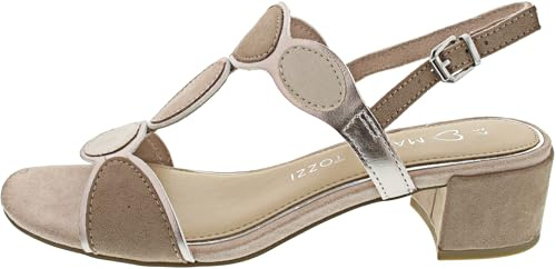 MARCO TOZZI Dam, mjuk känsla Me fotbädd, vegan, 2–28230–42 sandal med klack, Naken kam, 39 EU