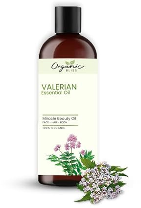 Organic Bliss Valerian Essential Oil 100% Pure and Natural Therapeutic Grade Essential Oil for Hair Skin Care (50 ML)