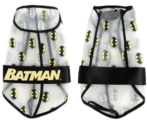 Batman Hunde-Regenmantel, Größe XS, Gelb