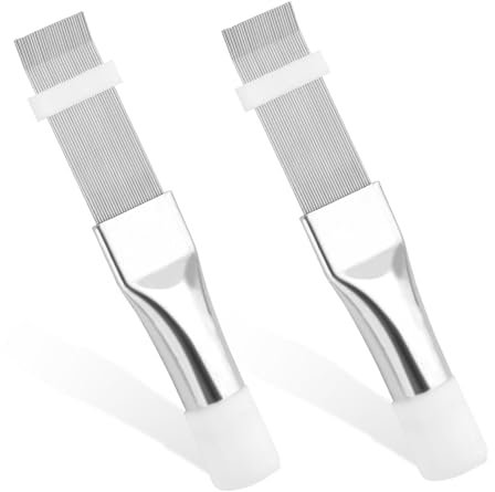 XIHIRCD 2pcs Peignes à Ailettes pour Climatiseur, Brosse de Nettoyage pour Radiateur Outil de Nettoyage pour Ailettes de Réfrigérateur pour Nettoyer Les Condenseurs Les Évaporateurs Les Climatiseurs