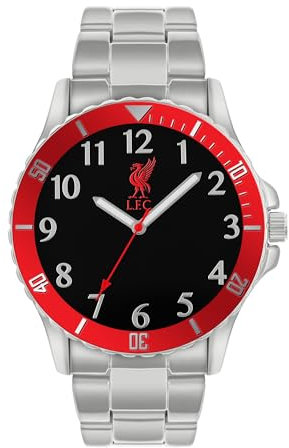 Liverpool Football Club Orologio Analogico al Quarzo Bambini e Ragazzi con Cinturino in Acciaio Inossidabile LFC8008