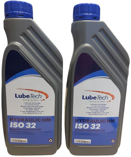 LUBETECH PREMIUM GRADE HYDRAULIC OIL 32 2 X 1 LT, A VIRGIN GRADE ISO VG 32 FLUID MADE IN THE UK NOT RECYCLED