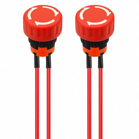 Gebildet Pulsante di Arresto di Emergenza in Metallo da 16mm, con Meccanismo di Bloccaggio, 12-250V/10A, in Acciaio Inossidabile, Foro di Montaggio da 0.63