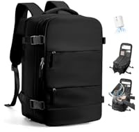 SZLX Mochila De Vacío Equipaje De Mano Mujeres, Mochila Airbag Con Sistema De Vacío Para Viajes, Ryanair Mochila De Viaje Tamaño Cabina Con Bomba Impermeable Maleta De Vacío Para Hombres