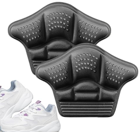 Almohadillas para el talón, cojines de forro suave color beige y negro, agarre cómodo antideslizante, protector adhesivo para zapatos, relleno de talón de apoyo para tenis, mocasines, calzado de tacón