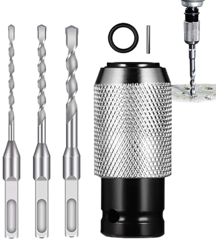 Tiajingzi Borrhammare – adapter för verktyg med snabbkoppling system | adapter för borrhammare | för hem inomhus och utomhus reparation installation garage arbete