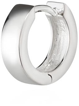 NKlaus Argento 925 vero Quadrato creolo pieghevole 12mm 1886