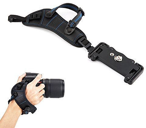 JJC Handschlaufe für DSLR Kamera Canon Nikon Olympus Sony Panasonic Pentax(mit U Typ Plate)