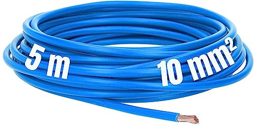Lapp 4520025 PVC Ligne à fil unique H07V-K 10 mm² bleu 5 mètres
