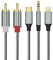 RCA to 3.5mm/USB Type C/Lightning Cable, iPhone to Phono Adapter cable Compatible with iPhone/Samsung Galaxy/Huawei/OnePlus/Google Pixel/Tablet/PC for Amplifier HiFi, DJ Speakers, Stereo Amplifier