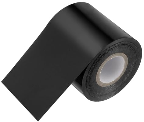 PATIKIL 2x400Ft Rotolo Carta per Stampa Caldo, Rotolo Carta per Stampa Caldo per Trasferimento Calore per Fai da Te Pelle Logo Decor Craft Gift Package Scrapbook Card,Nero