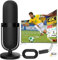Cenbou Indoor TV Aerial - Indoor TV Aerials with Strong Signal UK, Booster Amplifier & 380+ Miles Long Range Reception, Digital Freeview Aerial for Smart TVs - Support 4K 1080P - 16.4ft Cable Included
