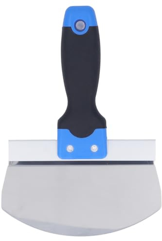 Bågspatel, Rund Spatel i Rostfritt Stål Gipshandverktyg Ergonomiskt Handtag Bågformad Spade Spackelskrapa Putsverktygsbyte för Målare Putsare