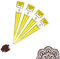 FADEDA Lot de 4 cônes de pâte de henné 100 % naturel, marron naturel, sans PPD, 100 g