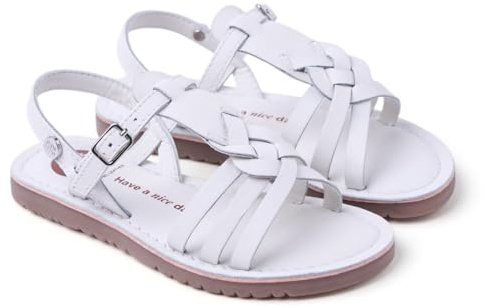 GIOSEPPO Bearsden, T-Strap Bambina, Bianco, 27 EU