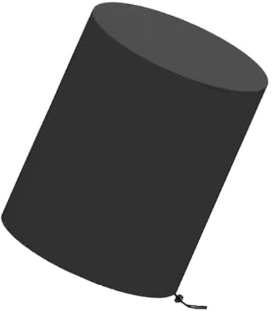 DIKACA Protector Redondo para Mesa Enfriadora de Patio Funda de Oxford Resistente para Muebles Exteriores Cubre Mesa Lateral y Enfriador de Cerveza