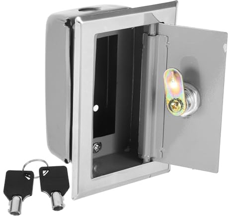 WOONEKY Boîtier Interrupteur à Clé Pour Volet Roulant Électrique Commande Manuel avec Clés Enceinte Vide Momentanée pour Porte de Garage Installation Facile