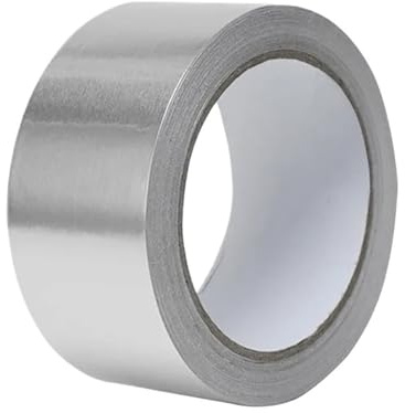 PAKHUDB Aluminum Foil Duct Tape Roof Leakproof Waterproof Tape Aluminium Foil Adhesive Sticky Cloth Crack Repair Pipes Kitchen Walls Sticker(5M_5CM)