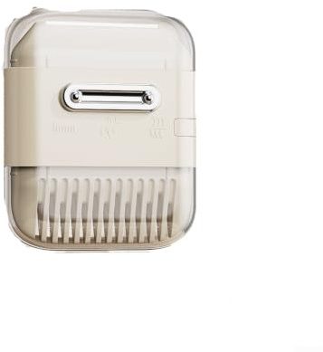 Kit de coupe de cheveux 6 en 1 réglable pour la coupe de poney et tondeuse à fourches avec fonction assistant de coiffeur 7,5 x 6 cm (blanc)