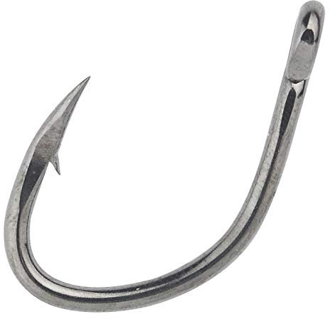 Owner Offshore Hook 5129 - Meereshaken für Dorsch, Heilbutt & Thunfisch, Angelhaken zum Meeresangeln, Einzelhaken, Haken, Größe/Packungsinhalt:Gr. 8/0-5 Stück