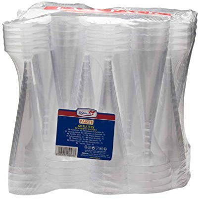 Dopla - Calici Plastica monouso - calici plastica per Spumante - Flute spumante plastica - 60pz