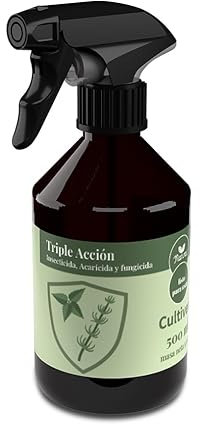 CULTIVERS Tripla Azione Ecologico 500 ml. Insetticida, fungicida e acaricida. Protezione Contro Insetti, Funghi e Acari sulle Piante. Azione Protettiva Contro l'attacco di parassiti e malattie