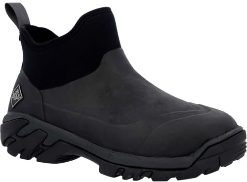 Muck Boots herr träig sport dra på vattentät ankelstövel, Svart, 46 EU