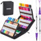 Ohuhu Maui 120 Farben Filzstifte Dual Brush Pen Set mit Doppelspitze (Pinsel & Fineliner), wasserbasierte Stifte für Erwachsene – Ideal für Bullet Journal Kalligraphie Mandala, inkl. Tragetasche