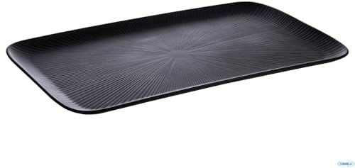 APS 85067 GN 1/1 Tablett NERO, 53 x 32,5 cm, Höhe 2,5 cm, Melamin, schwarz