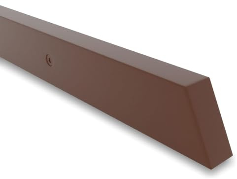 INOXLM Corrimano rettangolare 40x20 mm in acciaio verniciato bianco | Corrimano made in Italy colore nero | Corrimano fai da te | Corrimano ideale per uso interno ed esterno (120 cm, Corten)