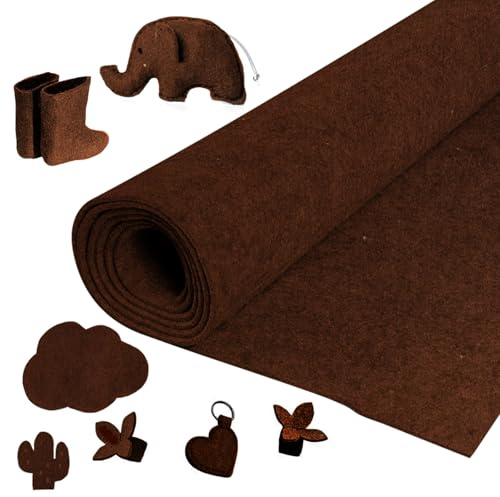 Yuragim Filtrulle filttyg, filt metervara 30 cm x 250 cm x 3 mm filt tyg pysselfilt dekorativ filt fickfilt filtmatta för gör-det-själv förvaringsväska filtunderlägg lapptäcke sömnad hantverk