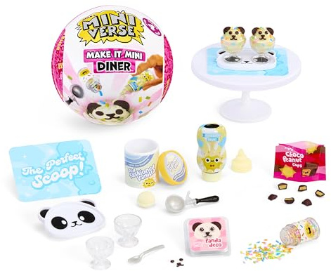 MGA's Miniverse Make It Mini Diner Series 4 - Mini Collectibles, DIY, Resin Play, Replica Food, for Collectors & Children Ages 8+, NOT Edible